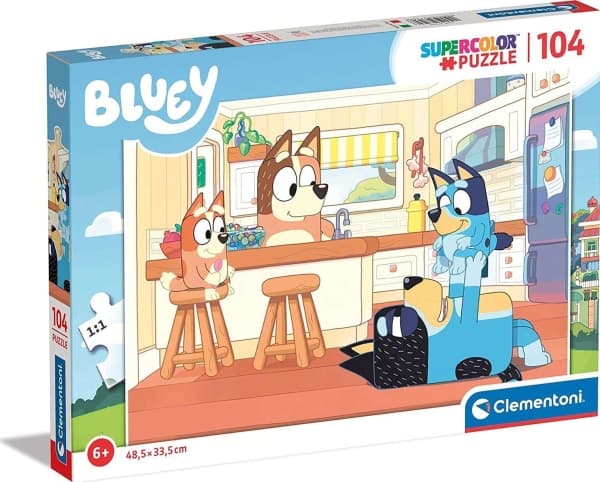 Clementoni Bluey, 104 styck, Djur, 6 År