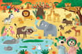 Miniatyrbilde 3 av 3: Trefl Dobbeltsidig puslespill 24 deler Super Maxi Babies on safari 3in1