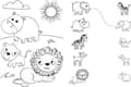 Miniatyrbilde 2 av 3: Trefl Dobbeltsidig puslespill 24 deler Super Maxi Babies on safari 3in1