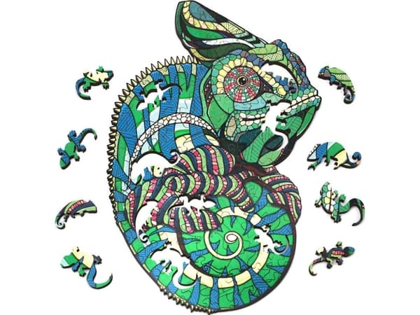 2D trepuslespill Chameleon