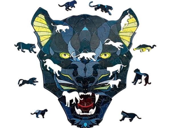EcoWoodArt EWA tre 3D puslespill blokker puslespill Panther