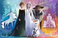 Miniatyrbilde 3 av 3: Puslespill Trefl Dobbeltsidig puslespill 24 elementer Super Maxi munter verden av Frozen 3in1