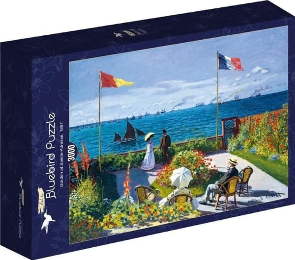 Blåfågel Pussel 3000 Terrass med utsikt över trädgården, Monet 1867