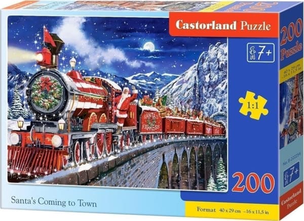 Castorland Puzzle 200 Santa's Coming to Town CASTOR