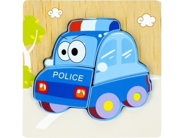 Puinen palapeli 4el Poliisi 500637 Mega Creative