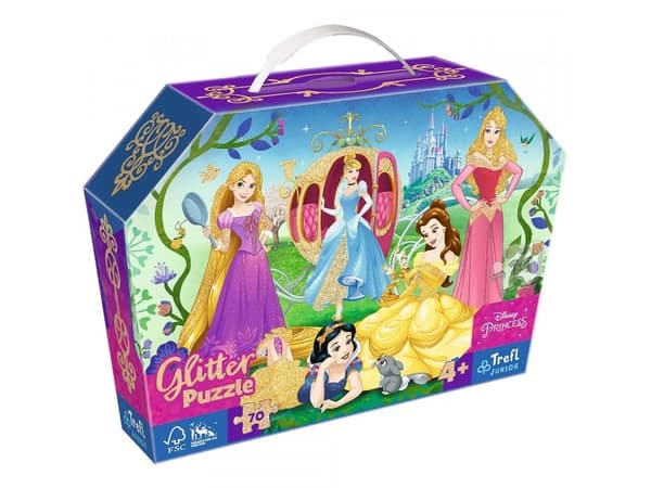 Trefl Puzzle 70 pieces of glitter in a box Merry Princess Princess 53017 Trefl