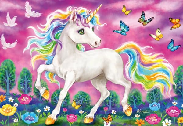 Unicorn And Pegasus Puslespill 2x24 brikker Ravensburger