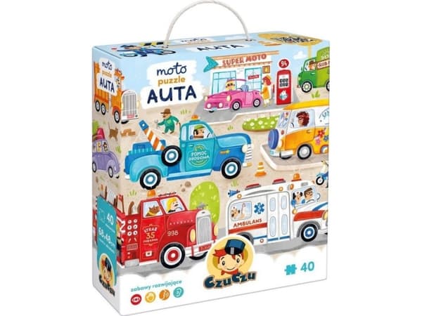 Czuczu Puzzle 40 elementtiä?w Moto puzzle Auta-palapeli