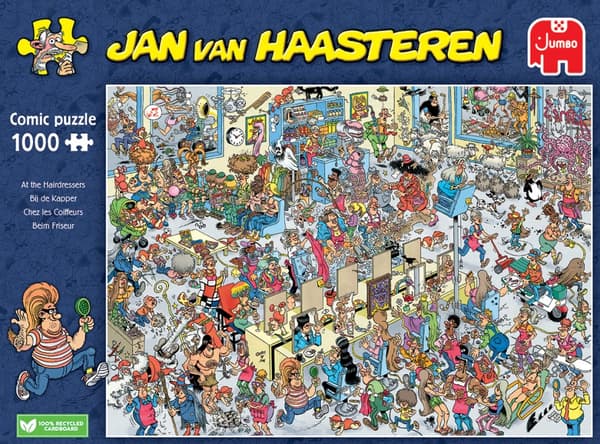 Jan Van Haasteren The Hairdressers Puslespill 1000 brikker, Jumbo