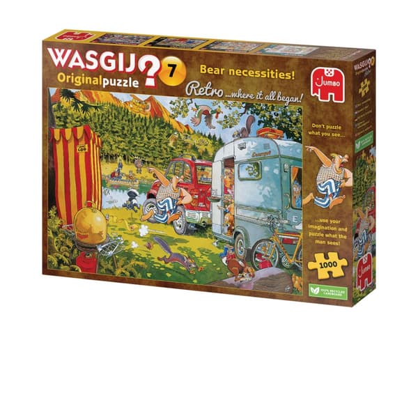 Wasgij Retro Original 7 bear necessities Puslespill 1000 brikker, Jumbo