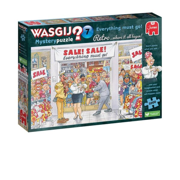 Wasgij Retro Mystery 7 everything must go Puslespill 1000 brikker, Jumbo