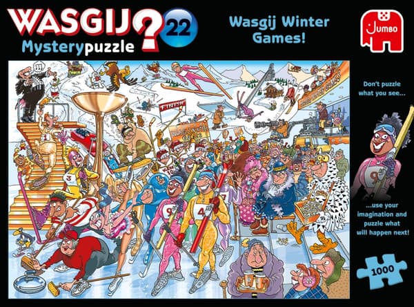 Wasgij Mystery 22 Wasgij Winter Games! Pussel 1000 bitar, Jumbo