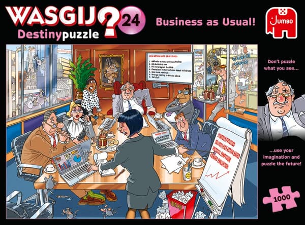 Wasgij Destiny 24 Business As Usual! Puslespill 1000 brikker, Jumbo