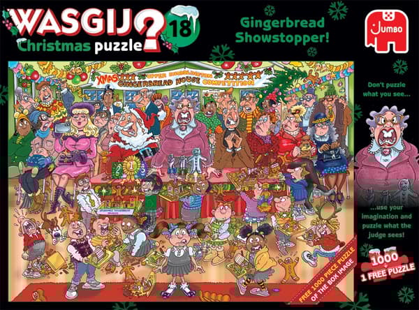 Wasgij Christmas 18 Showstopper Pussel 1000 bitar, Jumbo