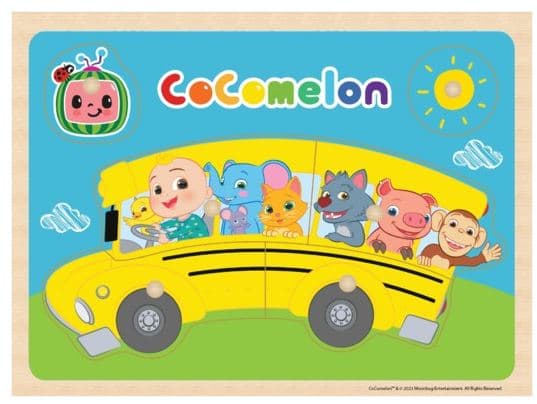 Cocomelon - pussel med träknoppar (6 bitar)