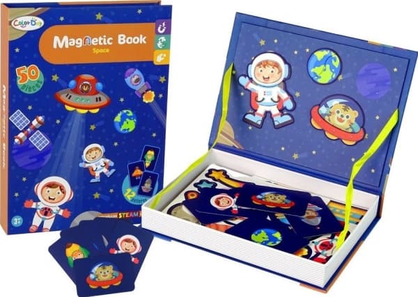 LeanToys Magneettinen palapeli Kirja Cosmos Stars - tähdet
