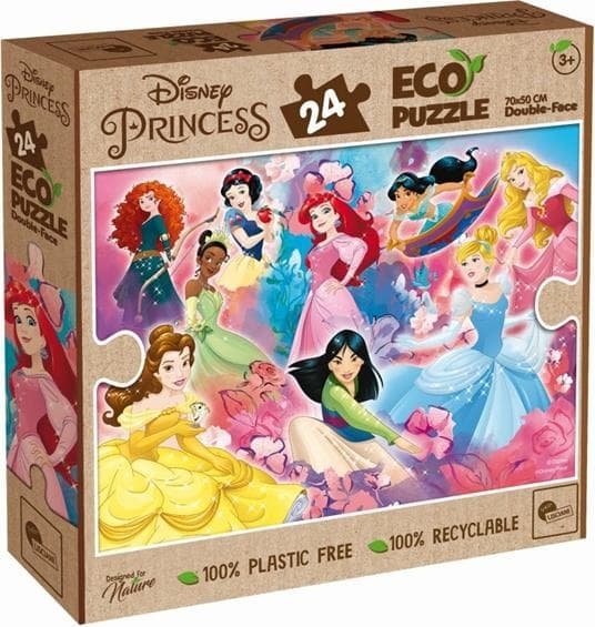 Disney Eco-puslespil 24 brikker, prinsesse