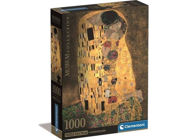 Puslespill Clementoni Puslespill 1000 deler Compact Museum The Kiss