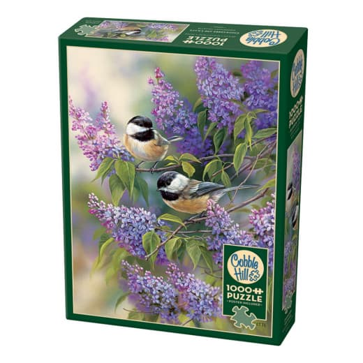 Cobble Hills Chickadees And Lilacs 1000  Brikker