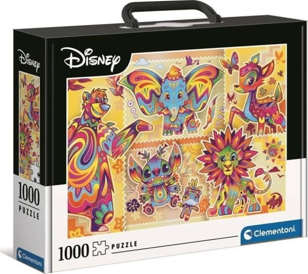 Clementoni CLE puzzle 1000 Brief Case Disney Classic 39677