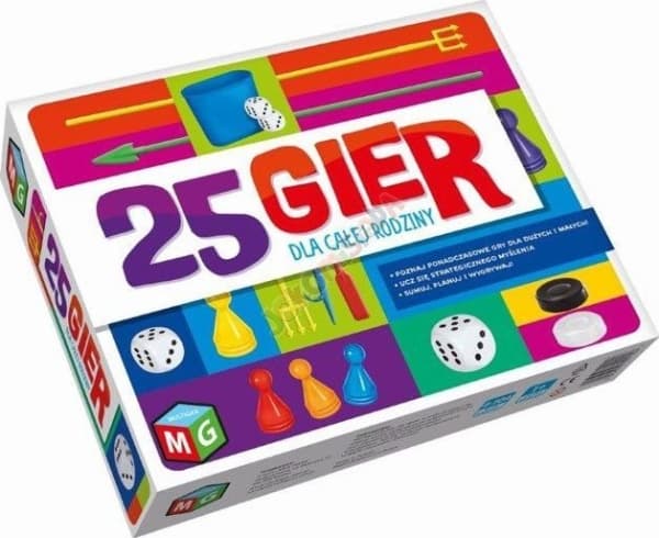Multigra brettspill 25 spill for hele familien GR0296