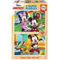 Miniatyrbillede 2 af 3: Mickey &amp; Minnie - 2 träpussel