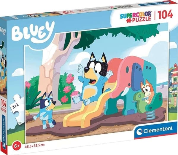 Clementoni Bluey, 104 kpl, Eläimet, 6 vuosi/vuosia