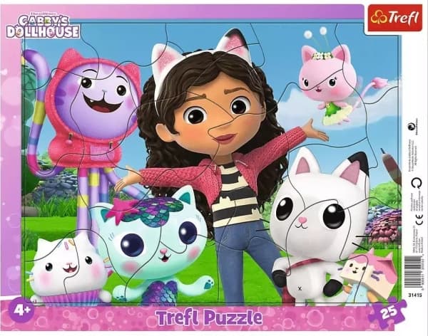 Trefl Puzzle 25 pieces frame Meet Gabi. Gabi's Cat House