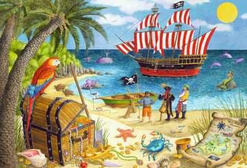 Ravensburger Pirates and Mermaids, 24 kpl, Sarjakuvat, 4 vuosi/vuosia