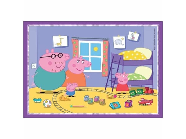 Clementoni CLE puslespill 4-i-1 SuperColor Peppa Pig 21516