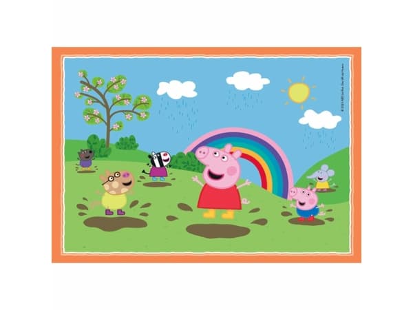Clementoni CLE puslespill 4-i-1 SuperColor Peppa Pig 21516