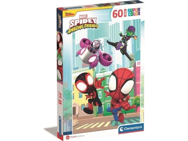 Clementoni CLE palapeli 60 SuperColor Marvel Spidey_Frie..26476