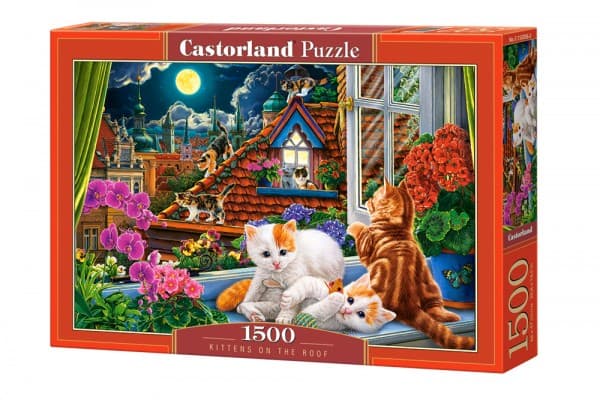Castorland Pussel 1500 bitar Katter på taket