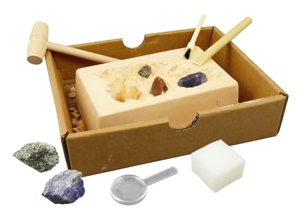 Buki Dig Kit Rocks & Minerals, Eksperiment sett, Paleontology, 8 år, Flerfarget