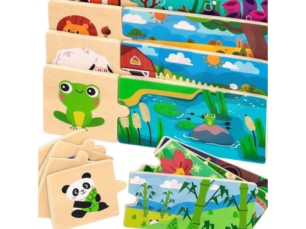 Viga Toys VIGA Puzzle eläimillä palapeli palapeliä