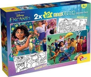 Dubbelsidigt Maxi Golvpussel 2x60el Disney Encanto 98163 LISCIANI