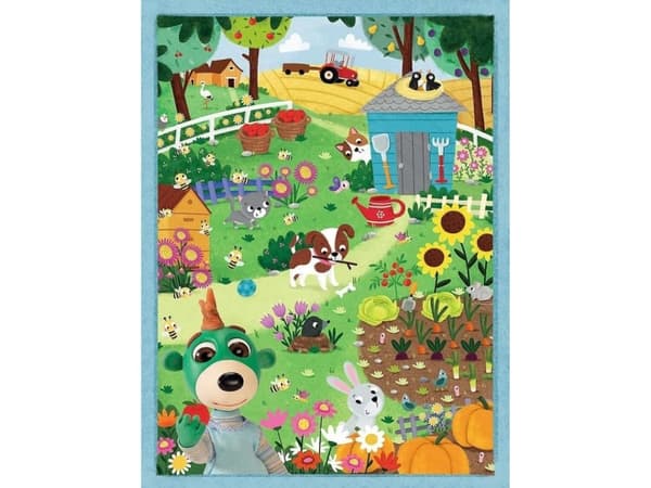 BABY MAXI puslespill 2x10 brikker Møt Babaski / Babaski og Teddy Bear 43000 Trefl