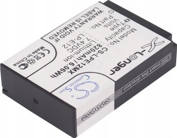 Rechargeable Cameron Sino Rechargeable Battery Type Lp-e12/Lc-e12 For Canon/Cs-lpe12mx