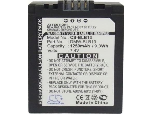 Akku Cameron Sino ladattava akku tyyppi Dmw-blb13/Dmw-blb13e/Dmw-blb13gk/Dmw-blb13pp Panasonic/Cs-blb13:lle
