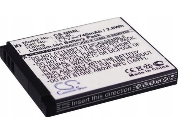 Akumulaattori Cameron Sino Akumulator Bateria Typu Nb8l / Nb-8l Do Canon