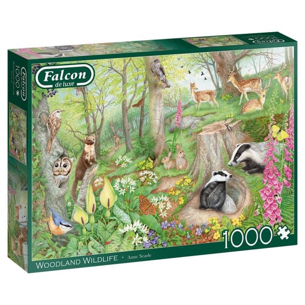 Falcon de Luxe Woodland Life Puslespil 1000 brikker