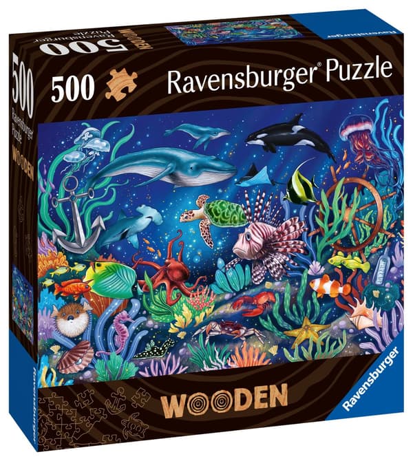 Wooden Puzzle Under the Sea 500 bitar, Ravensburger