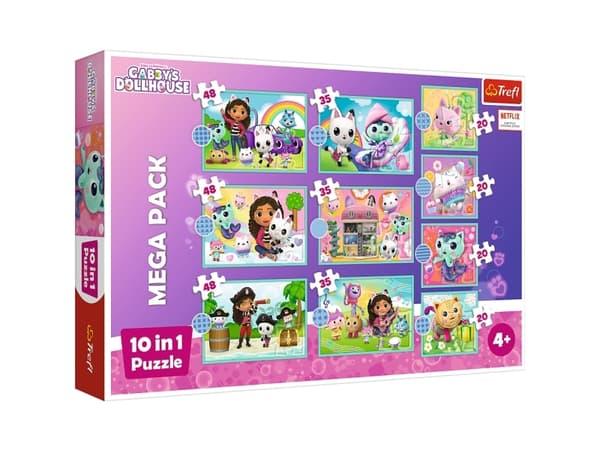 Trefl Gabby''s Dollhouse In Gabby''s world, 48 styck, Tecknade serier, 4 År
