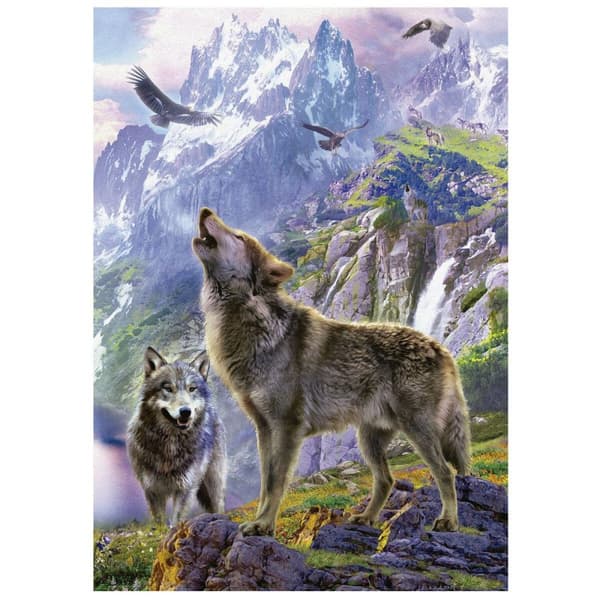 Educa Wolves In The Rocks Pussel 500 bitar