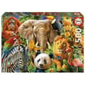 Miniatyrbillede 1 af 2: Educa Wild Animal Collage Puzzle 500 pieces