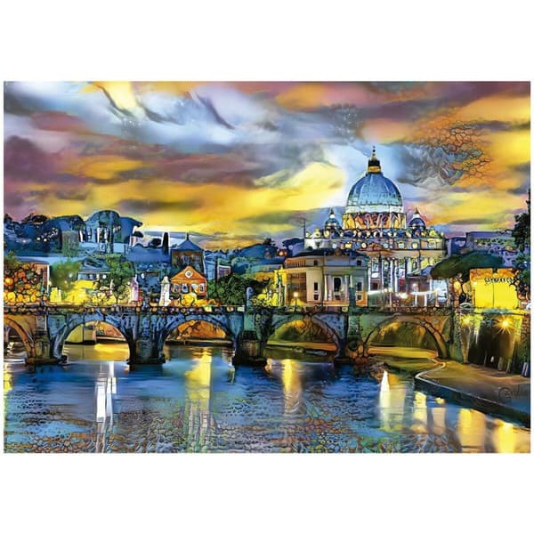 Educa St Peter's Basilica and St Angelo Bridge Puzzle 1500 pieces