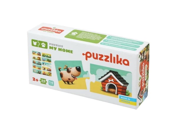 Levenya Puzzlika. Puslespill - Hvor dyrene bor (30624468)