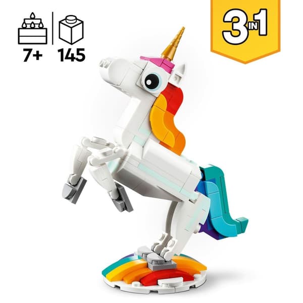Konstruktionsspil Lego Creator Magic Unicorn 31140 3-i-1 145 Dele