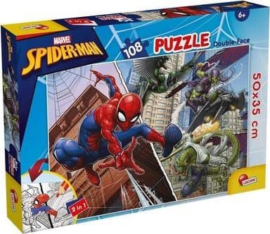 108el Marvel Spiderman Spiderman kaksipuolinen lattiapalapeli LISCIANI 99702