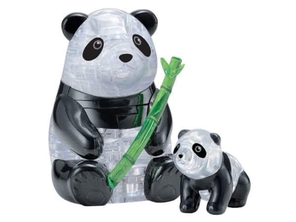 3D-pussel i kristall - pandapar